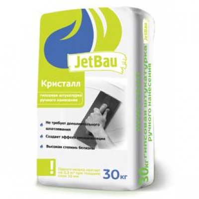 Гипсовая штукатурка белая ручного нанесения JetBau , 30 кг
