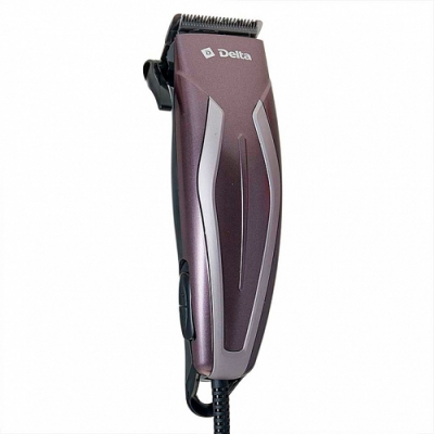Машинка для стрижки DELTA DL-4066 темно-коричневый, 10Вт, 4 съемных гребня