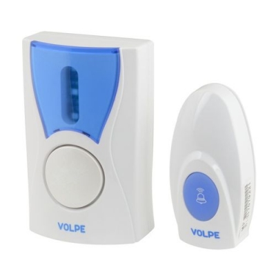 Звонок беспроводной VOLPE UDB-Q027W-R1T1-16S-80M-WH (16 мелодий, радиус 80 метров)