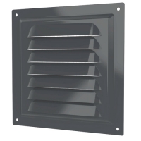 (1515МЭ Gray) Решетка вентиляционная МЭ 150х150 окраш.сталь Gray ERA