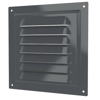 (1515МЭ Gray) Решетка вентиляционная МЭ 150х150 окраш.сталь Gray ERA