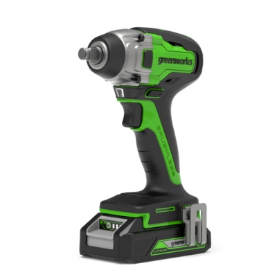 24В Гайковерт ударный аккумуляторный Greenworks GD24IW, 24V, бесщеточный, без АКБ и ЗУ