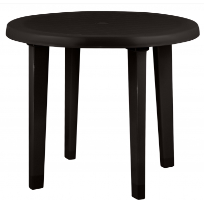 Стол пластиковый Decorona DeVeranda круглый D860мм теплый орех DC6286