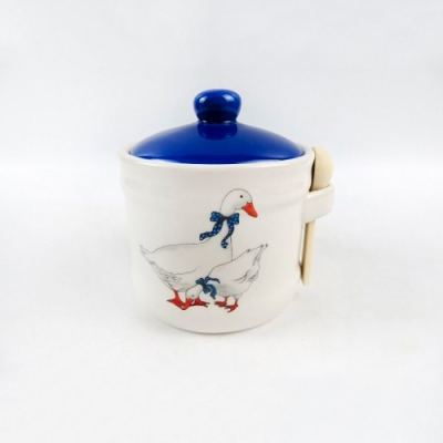 Банка "ГУСИ" 450 мл с ложкой в подарочной упаковке арт.MFK07944