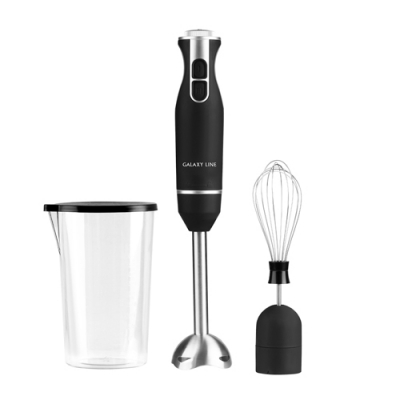 Блендер Galaxy LINE GL 2166, черный с серебристым, погружной, макс. 800 Вт,
