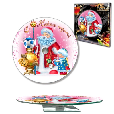 Блюдо сервировочное вращающееся d 280 мм, стекло (105-1533)