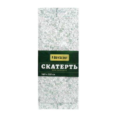 BOYSCOUT Скатерть для пикника 110x140 см, спанбонд (цвета в ассортименте) / 80 61709