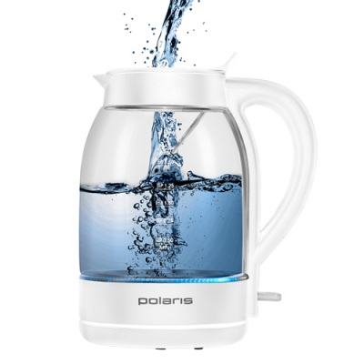 Чайник электрический Polaris PWK 1797CGL Water Way Pro Белый