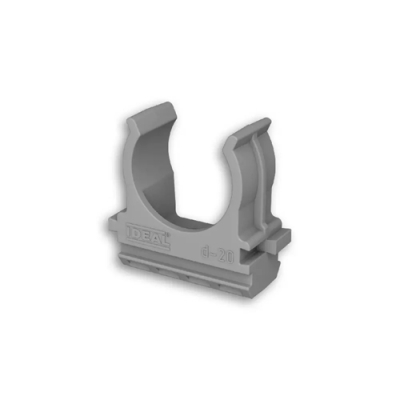 Держатель для труб универсальный Ф20 "Идеал", 002 Светло-серый