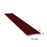 доборный брус 150 ЭкоЛайт Орех темный (ТЕЛЕСКОП)