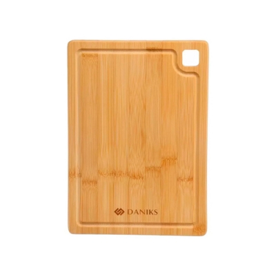 Доска разделочная бамбук, 33х22х1.5 см, бежевая, прямоугольная, Daniks, CB35433B (453797)