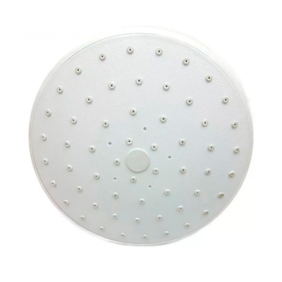 Душ верхний круглый 150мм без подсветки белый пластик Душ верхний круглый 150мм без подсветки белый пластик