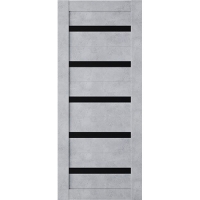 Дверь Эк шпон "Техно-Лайт 5" Бетон Серый 90 ост.черн. Дверь Эк шпон "Техно-Лайт 5" Бетон Серый 90 ост.черн.