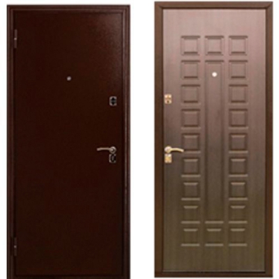 Дверь металлическая 60М (1020 0486) МДФ Венге 870 L