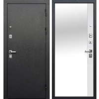 Дверь металлическая Ferroni 9см Кантри Зеркало Эмалит белый 960 правая