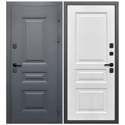 Дверь металлическая климатическая Ferroni Luxor Классика Сатин Белый 8019 860 правая