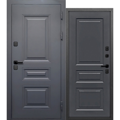 Дверь металлическая климатическая Ferroni Luxor Termo Классика Сатин Графит 960 правая