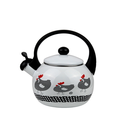 Эмалированный чайник со свистком 2.2 л (1032) Эмалированный чайник со свистком 2.2 л (1032)