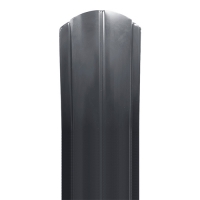 Евроштакетник трапециевидный Графитовый серый 7024 длина 1,5м, ширина 112 мм г.Пенза