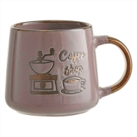 Ф11-027L Кружка 360 мл. "Coffee Shop", кофейный (48)
