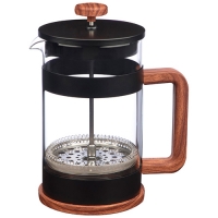 Френч-пресс Foresta Nera, объём: 800 мл, с ручкой под дерево soft-touch арт.108371 Френч-пресс Foresta Nera, объём: 800 мл, с ручкой под дерево soft-touch арт.108371