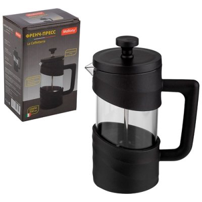 Френч-пресс La Caffetteria, объём: 350 мл, в пластиковом корпусе, цвет: чёрный арт.108407
