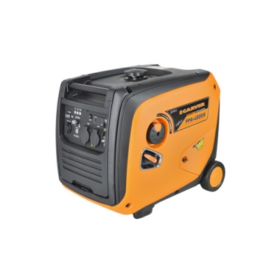 Генератор бензиновый Carver PPG-4500IS инверторный (3,5/4,0кВт,220/12В, розетки,USB, дисплей,колеса)