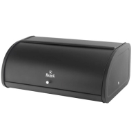 Хлебница с крышкой, р-р 45см x 27см x18см, цвет: чёрный (10418010/230326/5038341, Китай) (R-3014)