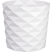 Кашпо "Диамант" (3л) Цв. Белый (Арт. КШ-4637) Кашпо "Диамант" (3л) Цв. Белый (Арт. КШ-4637)
