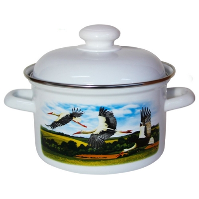 Кастрюля 4.5л С-16154АП2 АИСТЫ (г.Лысьва)