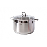 Кастрюля линии "ORION" 6,0 литров, диаметром 24 см, со стеклянной крышкой "Kukmara" ORN-CA6024G