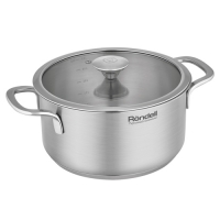 Кастрюля Rondell Modern RDS-1748 4.8л d=24см (с крышкой) стальной Кастрюля Rondell Modern RDS-1748 4.8л d=24см (с крышкой) стальной