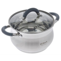 Кастрюля ZEIDAN Z-50250 со стеклянной крышкой - 2.1 л Кастрюля ZEIDAN Z-50250 со стеклянной крышкой - 2.1 л