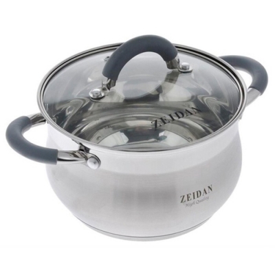 Кастрюля ZEIDAN Z-50250 со стеклянной крышкой - 2.1 л