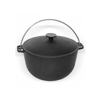 Казан чугунный с крышкой и дужкой 15,0 л 1515-3 "БИОЛ"
