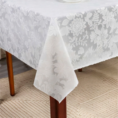 Клеенка ажурная Merletti 610 WH 1,37х20м без осн. гл,