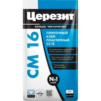 Клей для плитки ЦЕРЕЗИТ СМ 16/5 кг БЕЛЫЙ 3040035 (1 пал - 144 меш.)