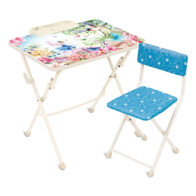 Комплект детской мебели Nika Никки Фея (высота стола 580мм +стул мягкий) КУ1/Ф