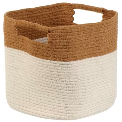 Корзина 26х26х28 см, квадратная, плетеная, с ручками, Y4-8688 (481610)