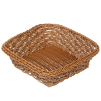 Корзина декоративная 23х23х8 см, квадратная, плетеная, Y4-8904 (485217)