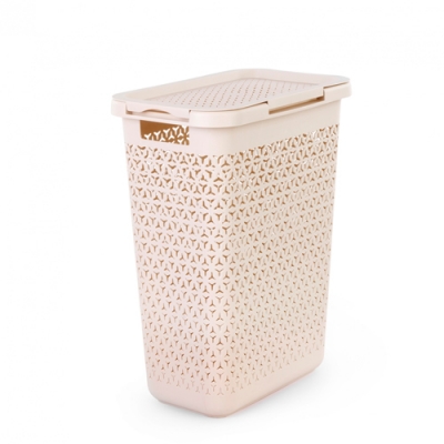 Корзина для белья Элемент Альтернатива 30л узкая бежевый (уп.4) М9084