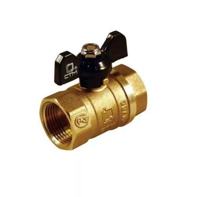 Кран шар. для воды 1/2" г/г бабочка CTM ПРОФИ CPFFB012 Х