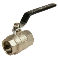 Кран шаровой для воды 1" г/г рычаг, никель, ONDO ONFFH001