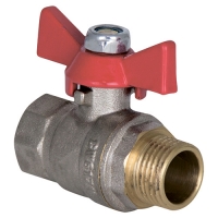 Кран шаровой TEBO полный проход ВН/НАР 1" бабочка (5/40) Кран шаровой TEBO полный проход ВН/НАР 1" бабочка (5/40)