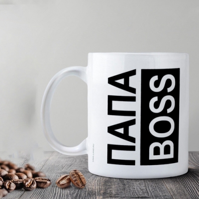 Кружка "ПАПА BOSS", 320 МЛ арт.10072867 г.Екатеринбург