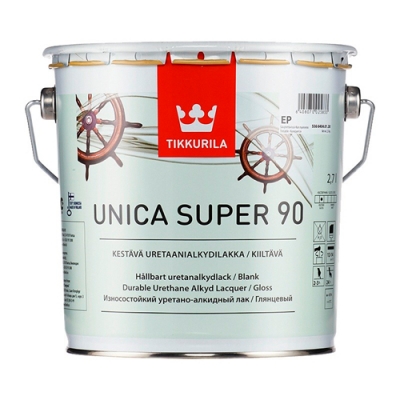 Лак Tikkurila UNICA SUPER 90 EP в/гл. 2,7 л