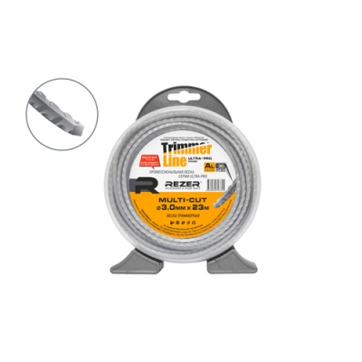 Леска для триммера Rezer Ultra-pro MULTI-CUT 3.00 мм 23м Rezer