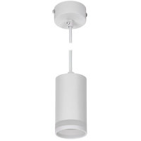 LIGHTING Светильник 4007 подвесной под лампу GU10 белый IEK