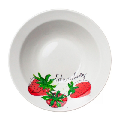 Миска 500 мл Клубничное настроение (фарфор) , р.4