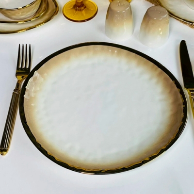 Набор из 2 тарелок 27х25х2,5см TORONTO CREAM в под.уп.(х12)Фарфор арт.122-123